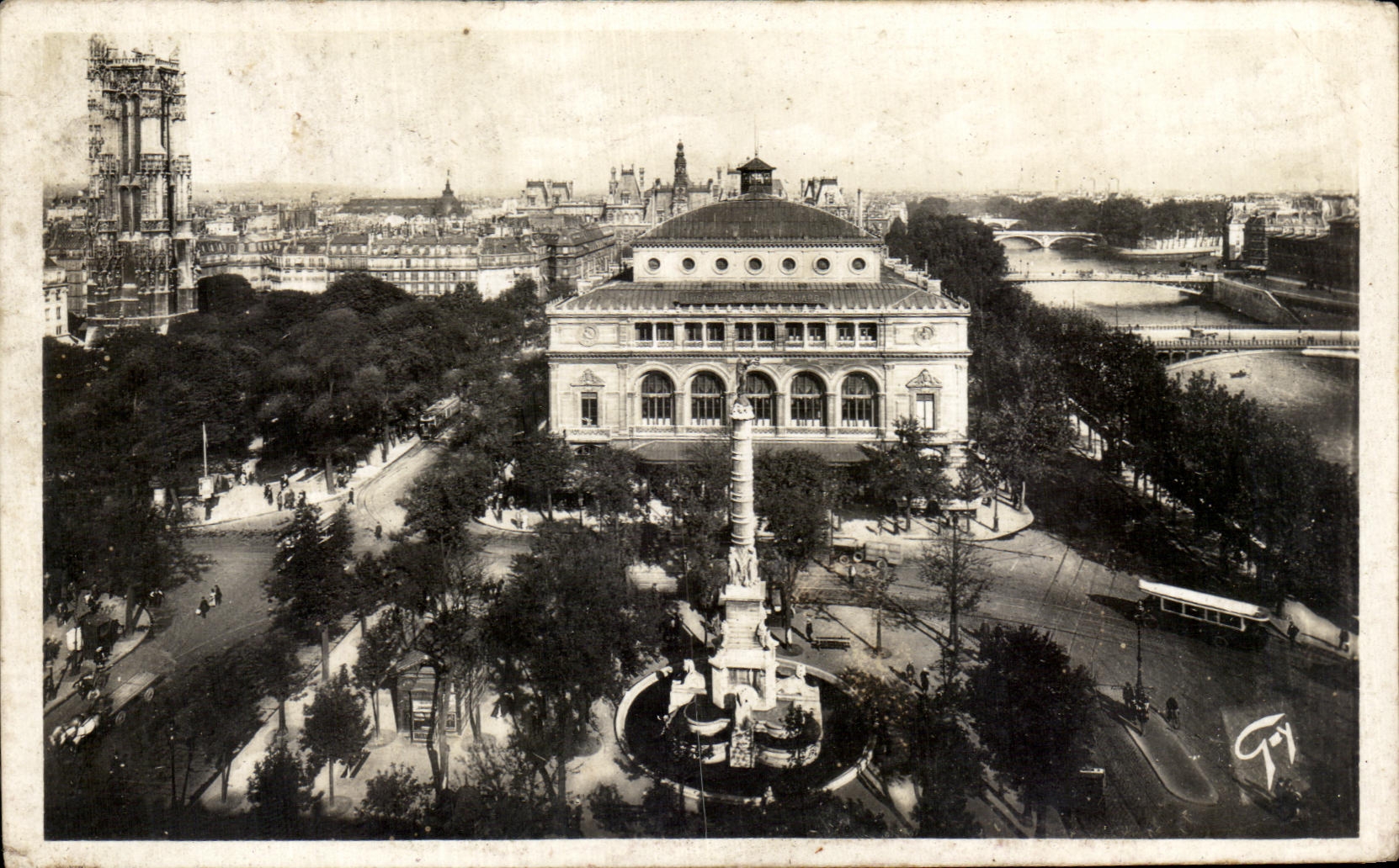 CPA Paris Et Ses Merveilles Panorama sur la Place du Chatelet