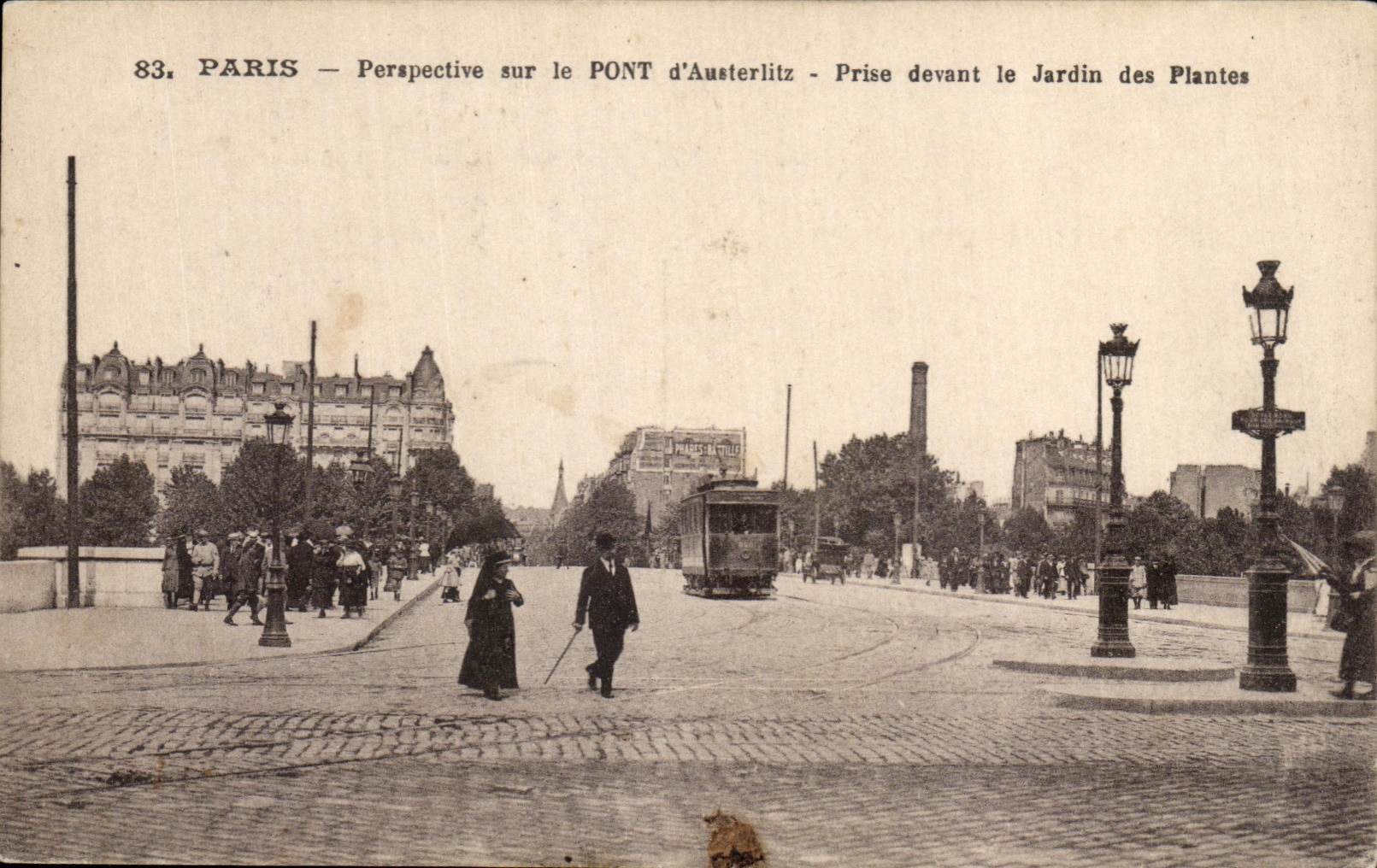 CPA Paris Perspective sur le Pont d Austerlitz Prise devant le Jardin des Plantes