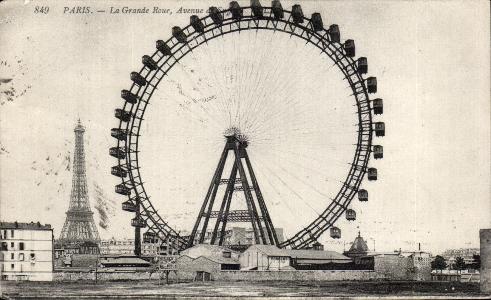 CPA Paris La Grande Roue Avenue Tour Eiffel
