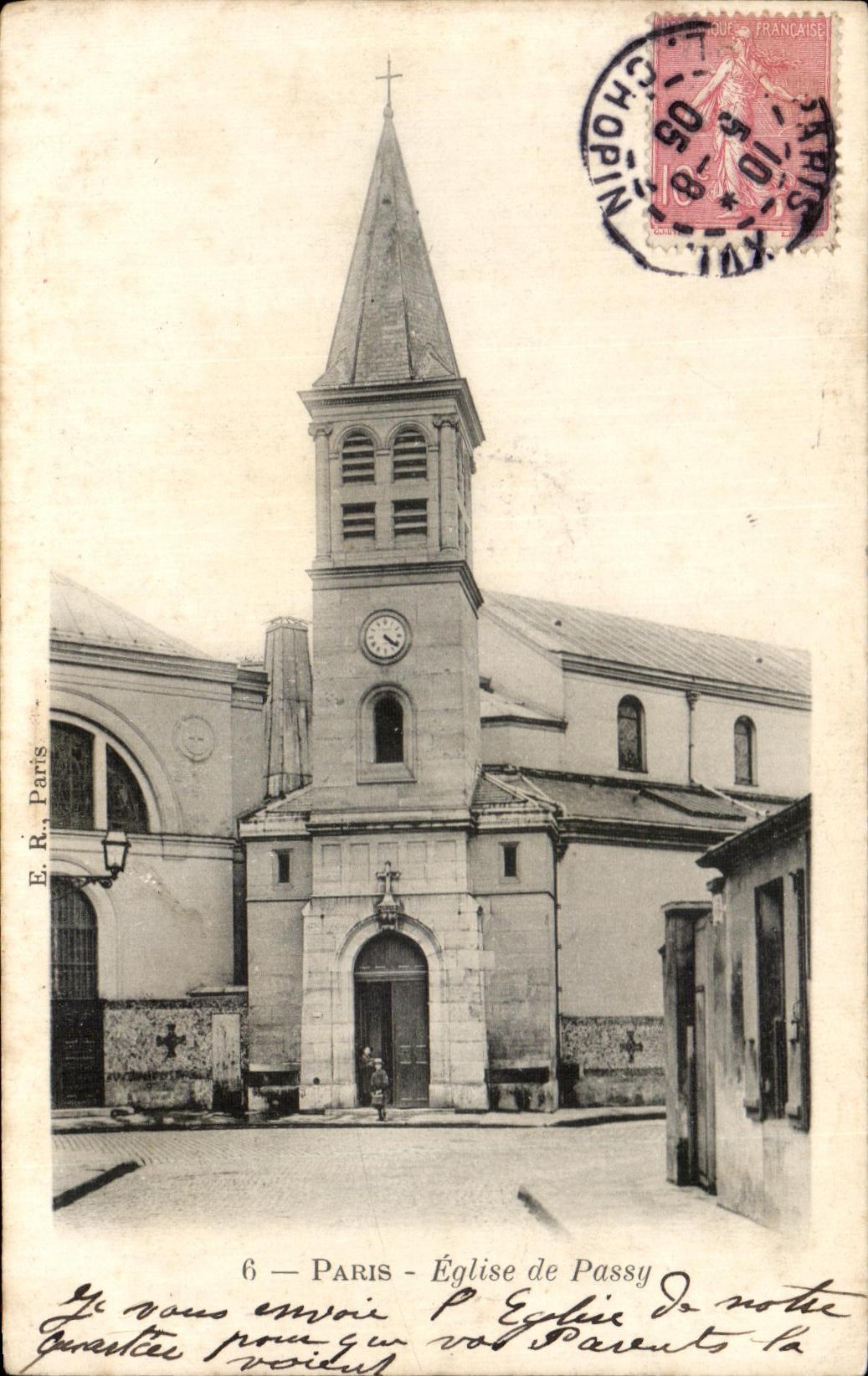 CPA Paris Eglise de Passy