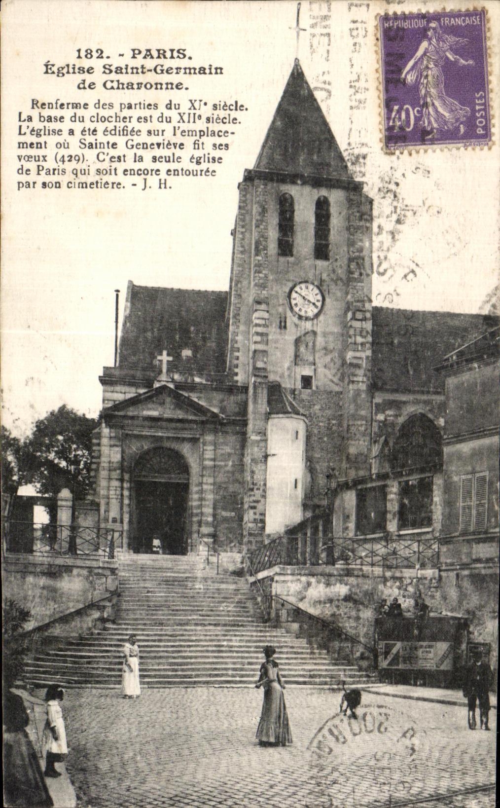 CPA Paris Eglise Saint Germain de Charonne