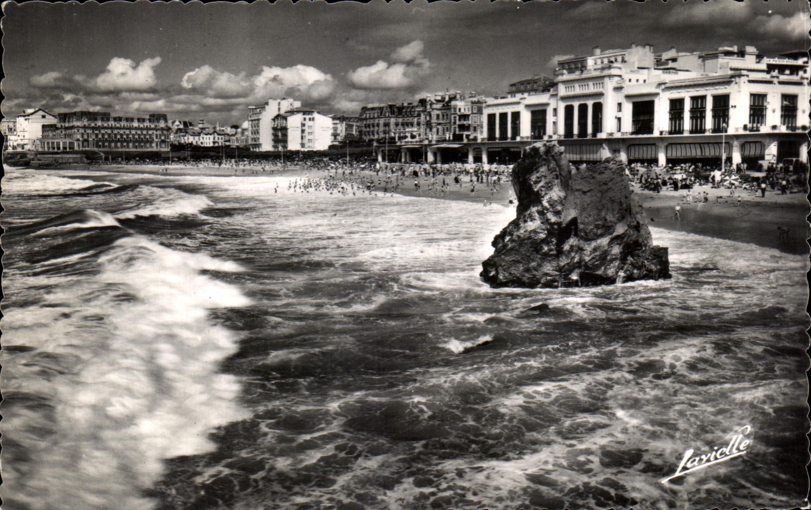 CPA Biarritz La grande plage a maree haute