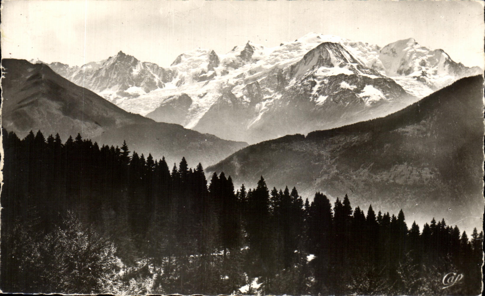 CPA Plateau D Assy La Chaine du Mont Blanc