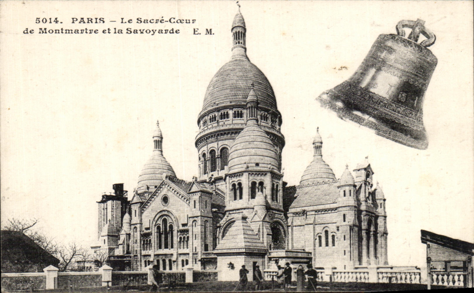 CPA Paris Le Sacre Coeur de Montmartre et la Savoyarde