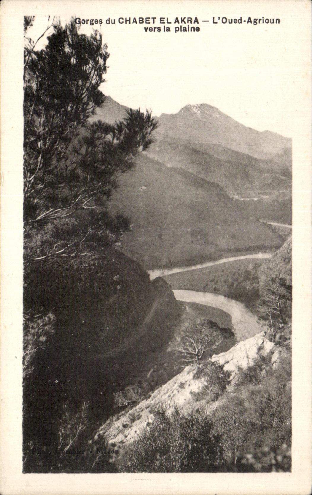 CPA Gorges du Chabet El Akra L Oued Agrioun vers la plaine