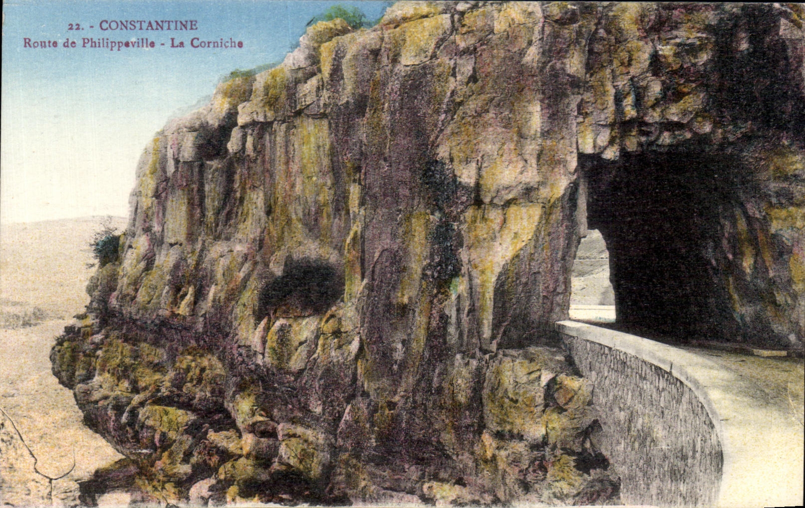 CPA Constantine Ronte de Philippaville La Coroniche