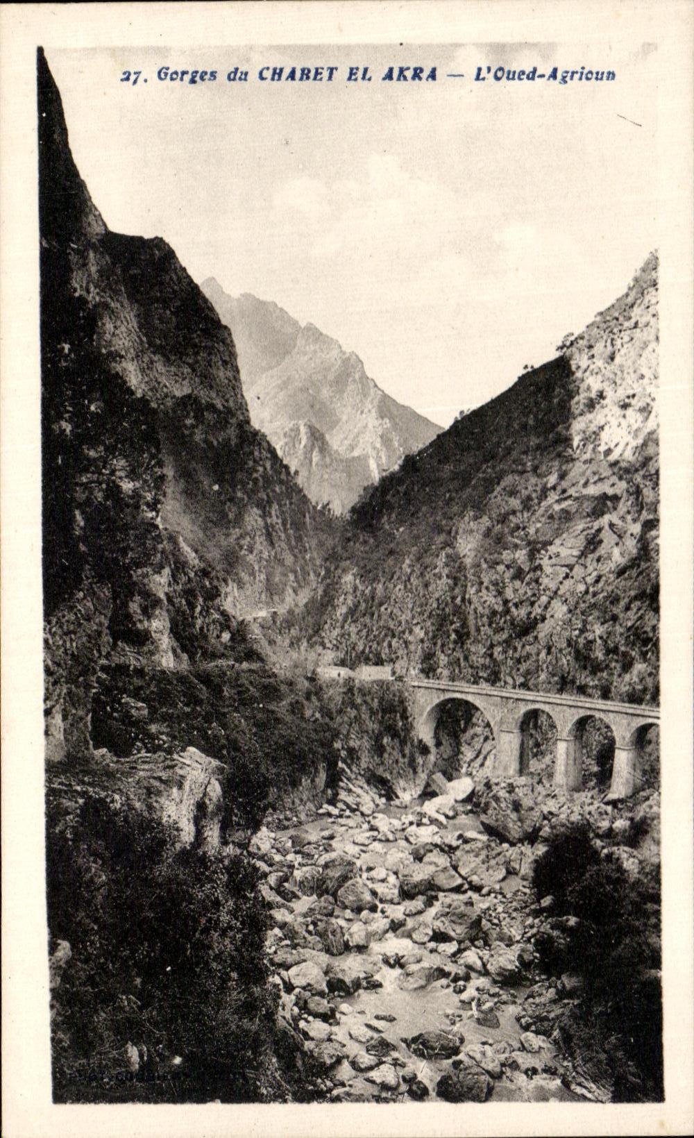 CPA Gorges du Chabet El Akra L Oued Agrioun