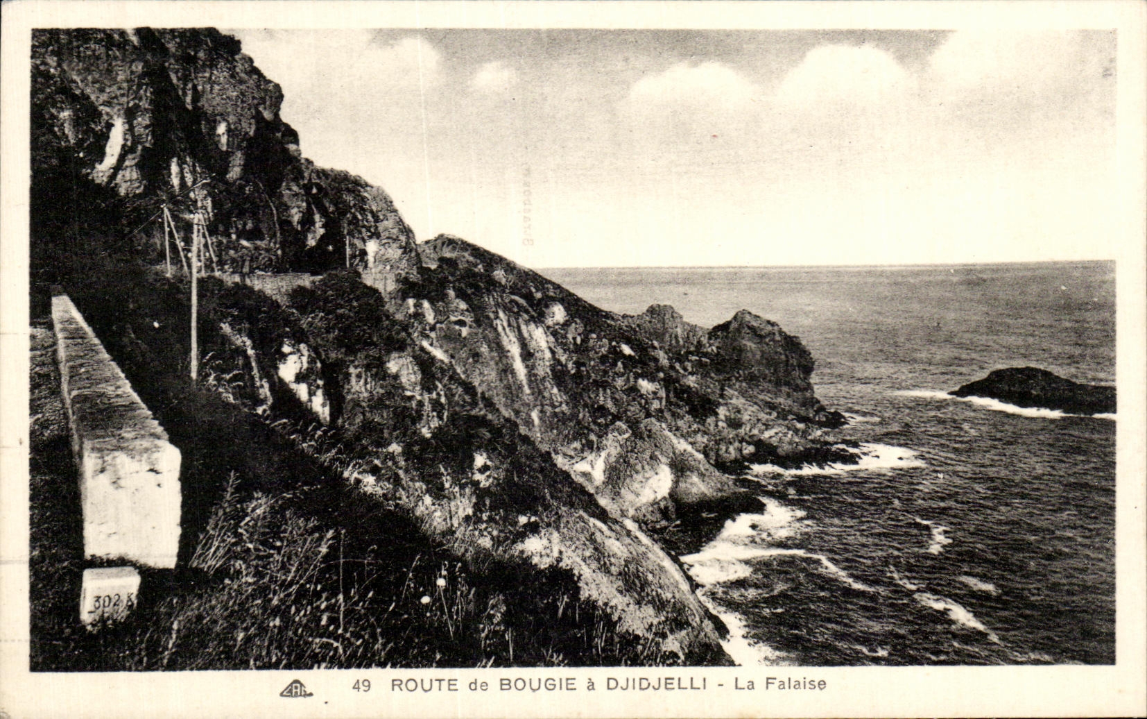 CPA Route de Bougie a Djidjelli La Falaise Algerie