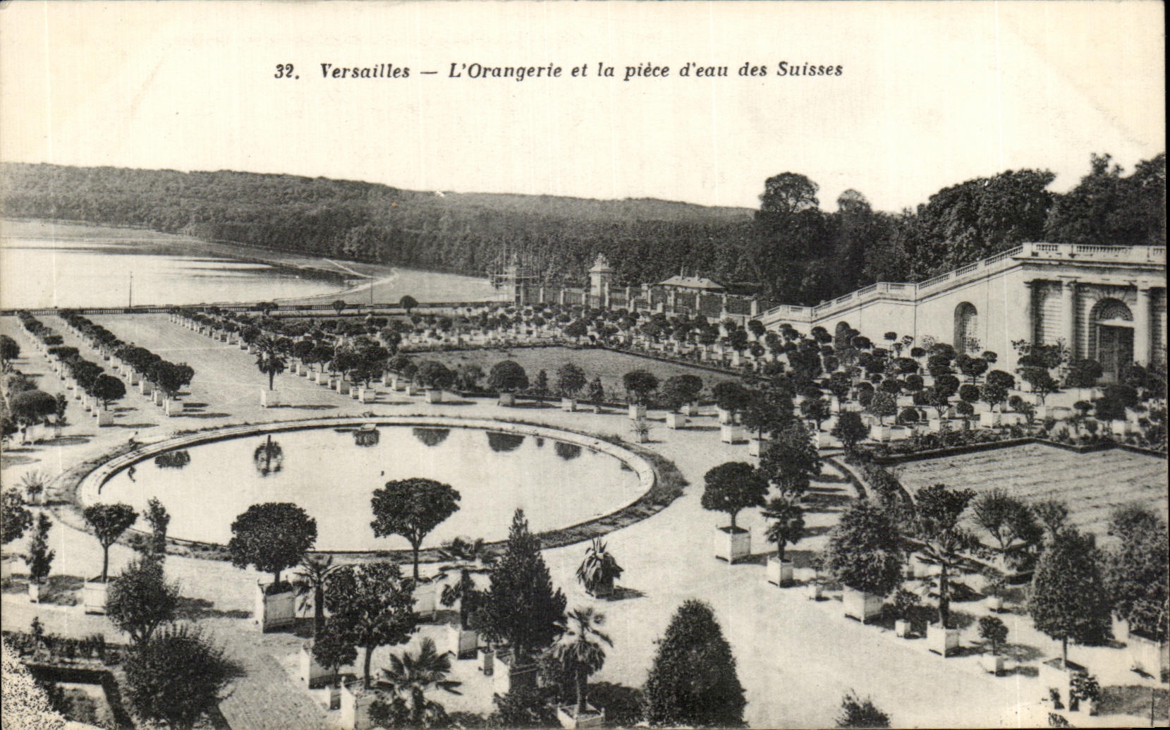 CPA Versailles L Orangerie et la piece d eau des Suisses
