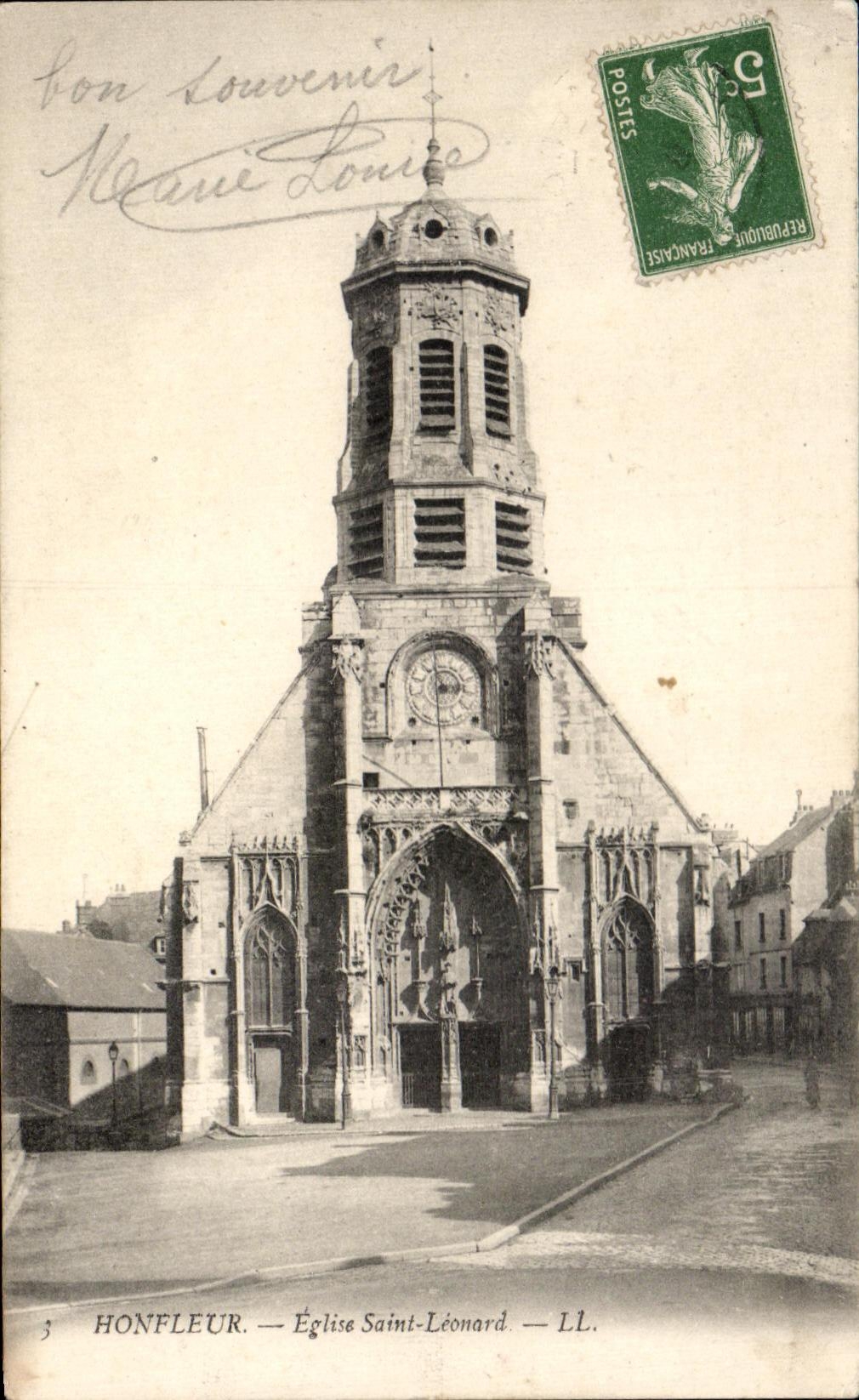 CPA Honfleur Eglise Saint Leonard