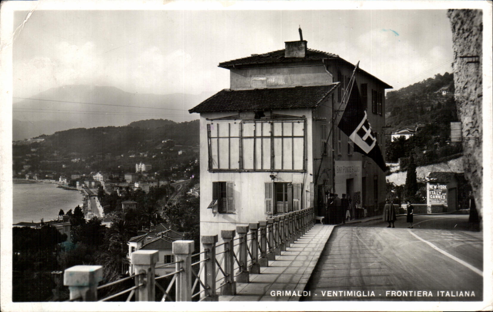 CPA Grimaldi Ventimiglia Frontiera Italiana