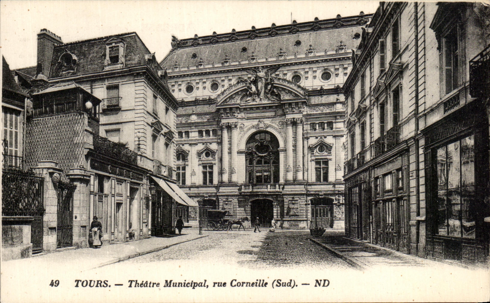 CPA Tours Theatre Municipal rue Corneille