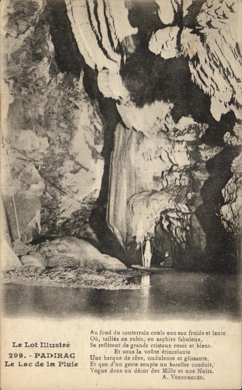 CPA Le Lot Illustre Padirac Le Lac de la Pluie