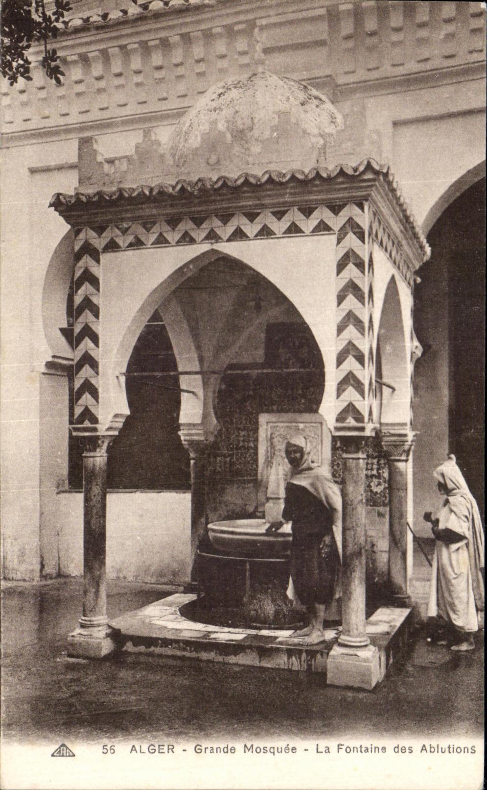 CPA Alger Grande Mosquee La Fontaine des Ablutions