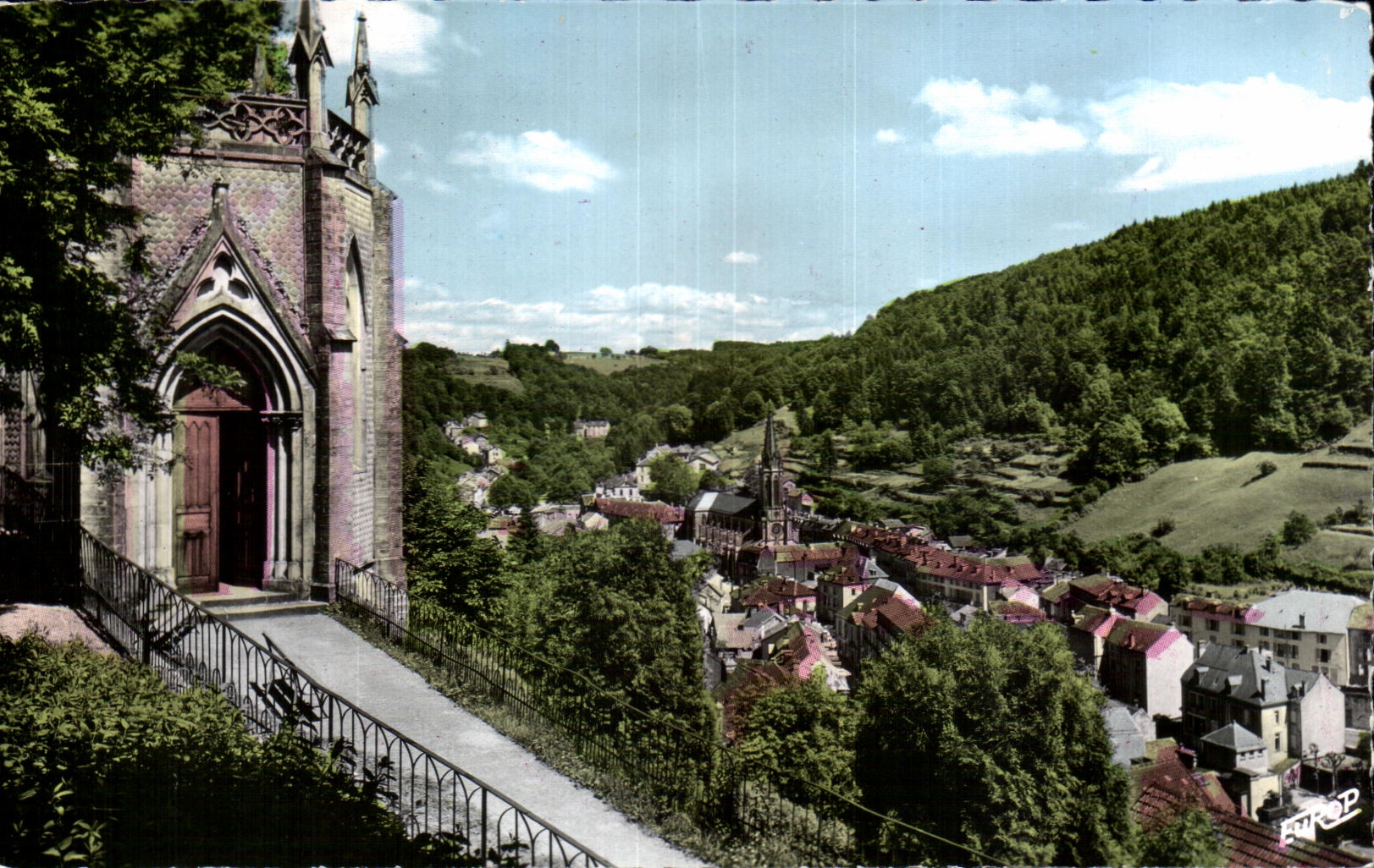 CPA Plombieres Les Bains (Vsges) Plombieres vu du Coteau de la Vierge