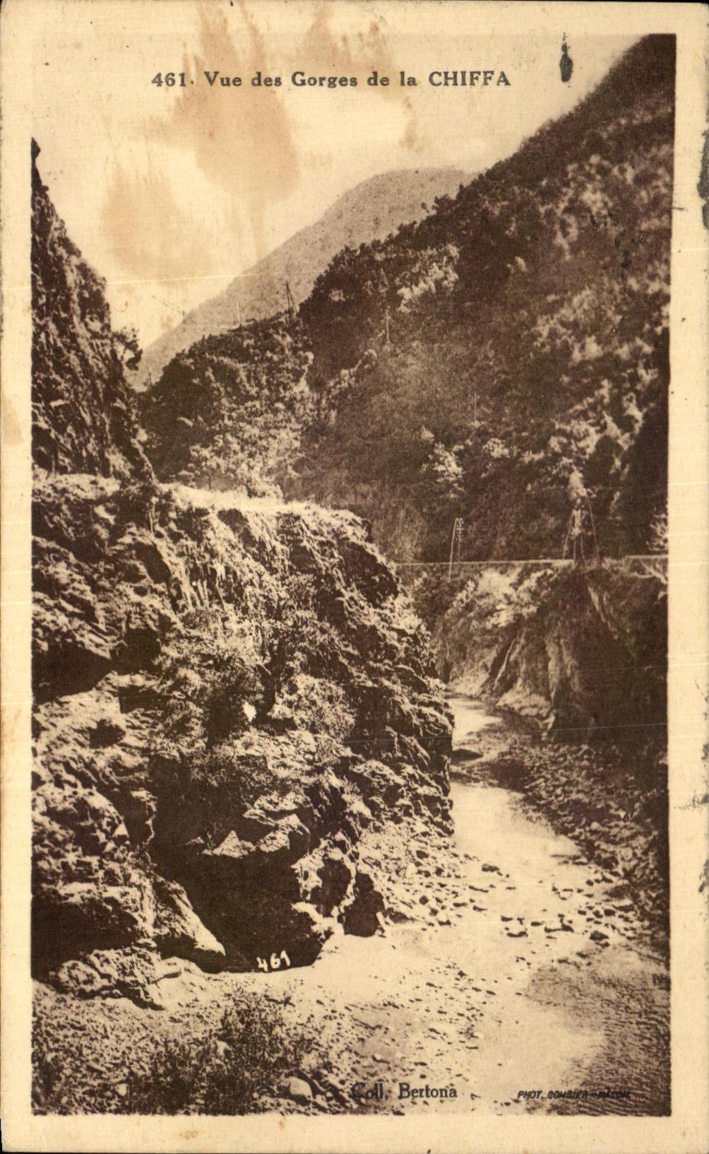 CPA Vue des Gorges de la Chiffa 
