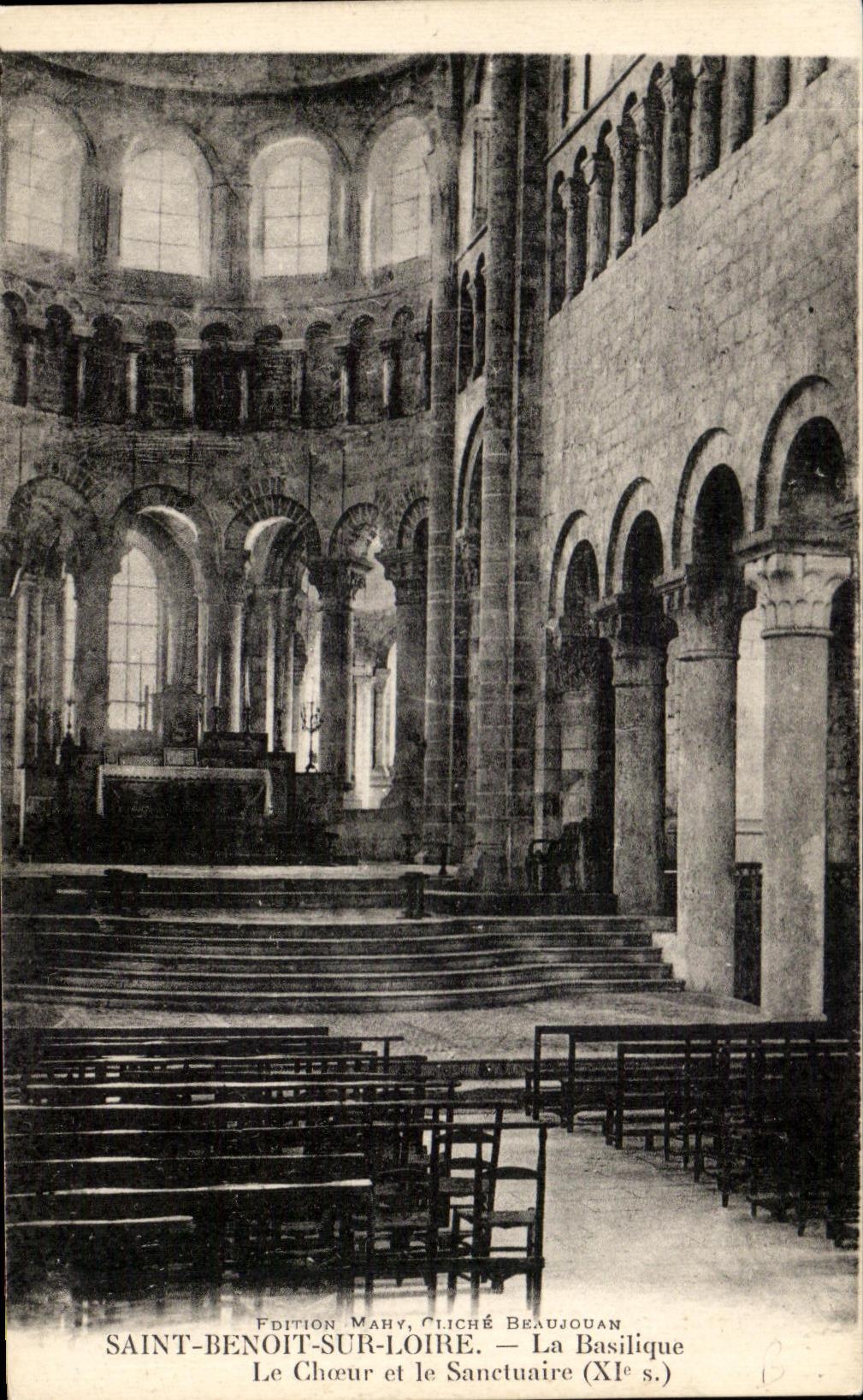 CPA Saint Benoit the Loire the Basilica Chorus and the Sanctuary