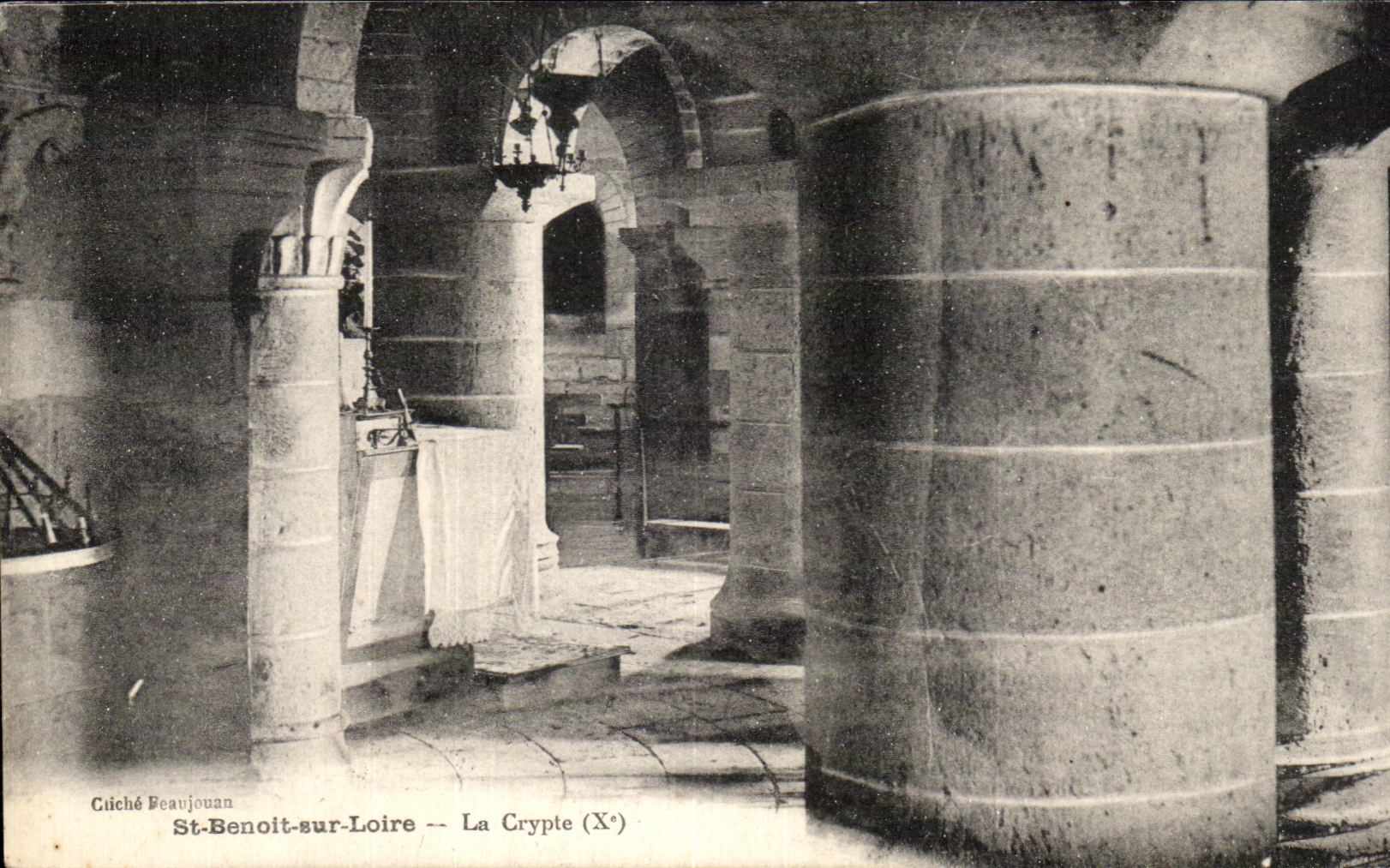 CPA St Benoit on the Loire the Crypt
