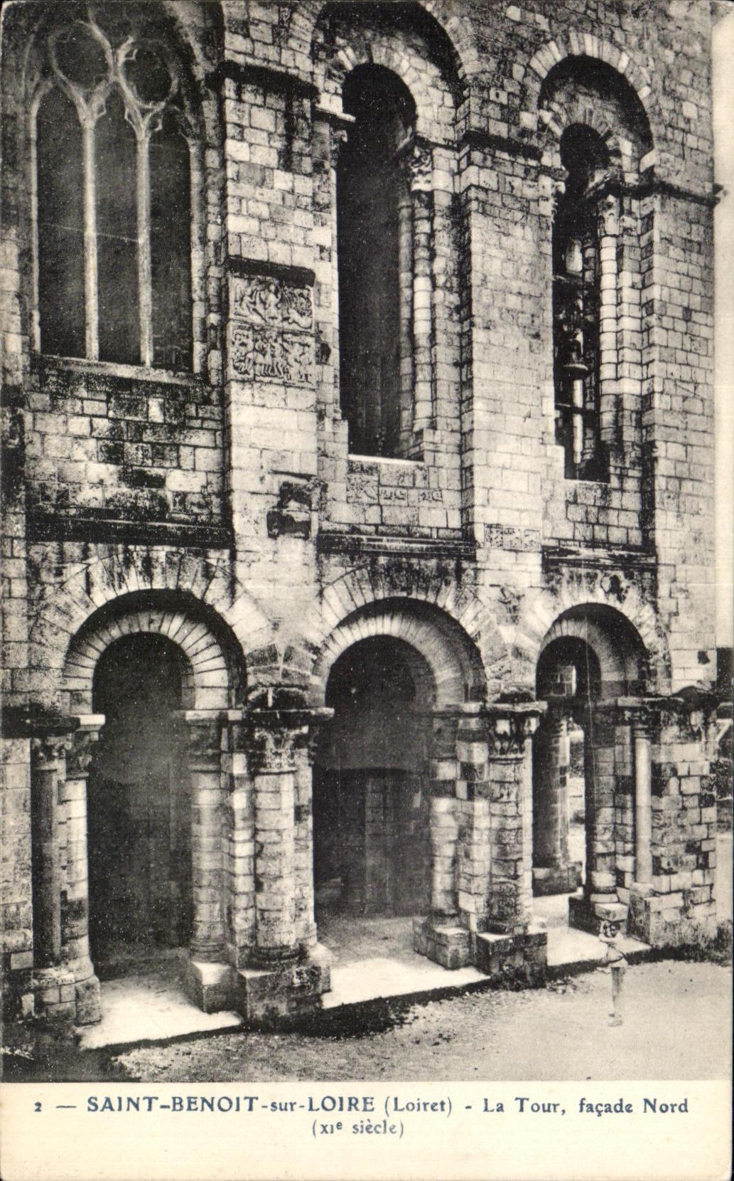 CPA Saint Benoit on the Loire the Northern Tower frontage