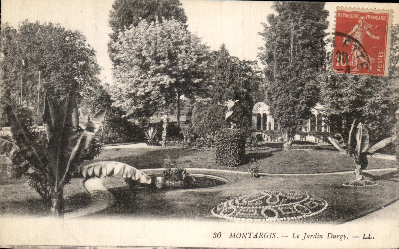 CPA Montargis the Durgy garden