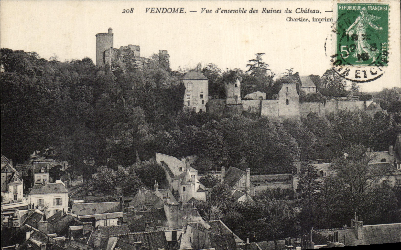 CPA VendomeVue Together of the Ruins of the Castle