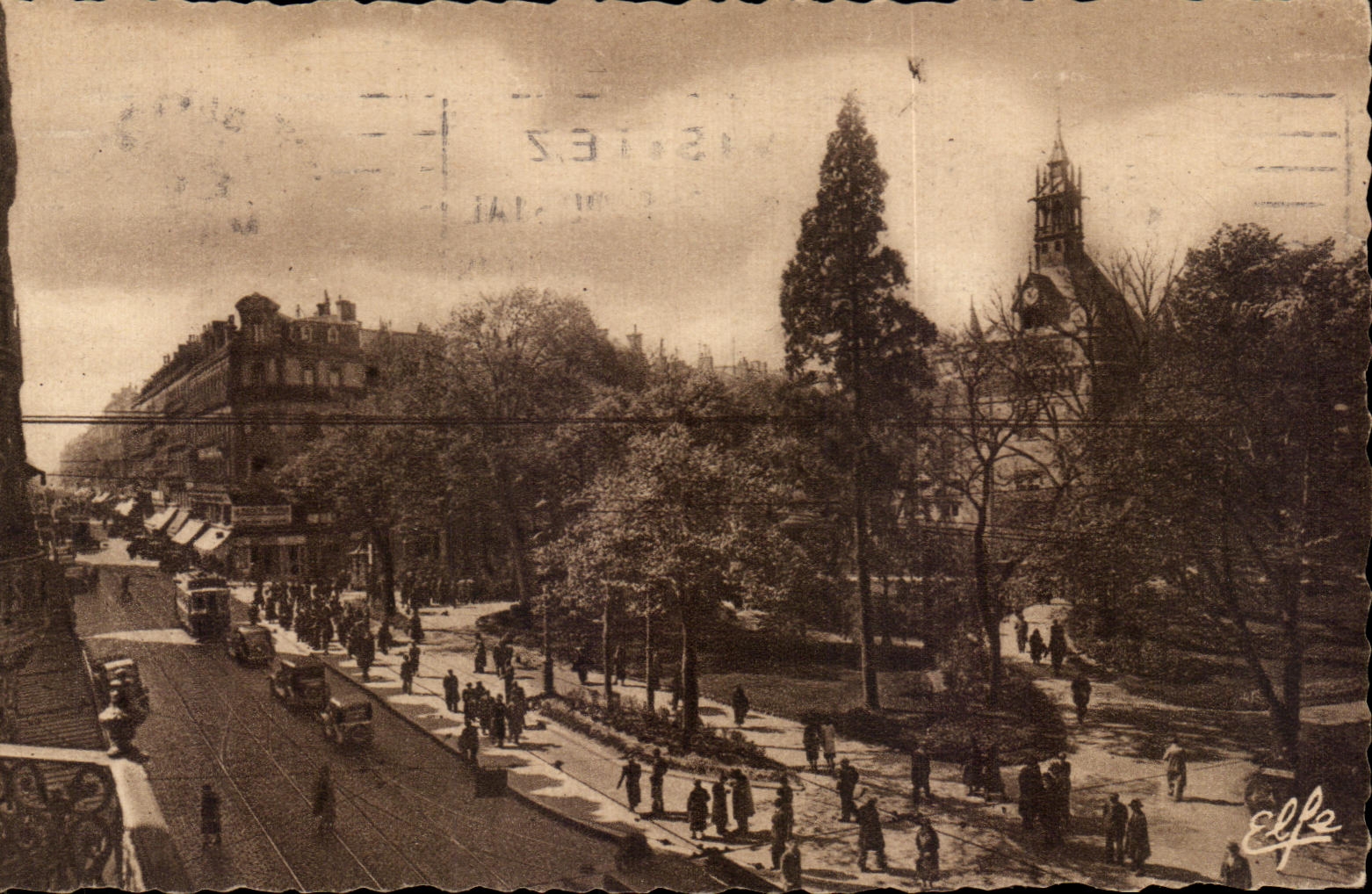 Calle Lorena Alsacia de CPA Toulouse y el jardin publico de Capitole