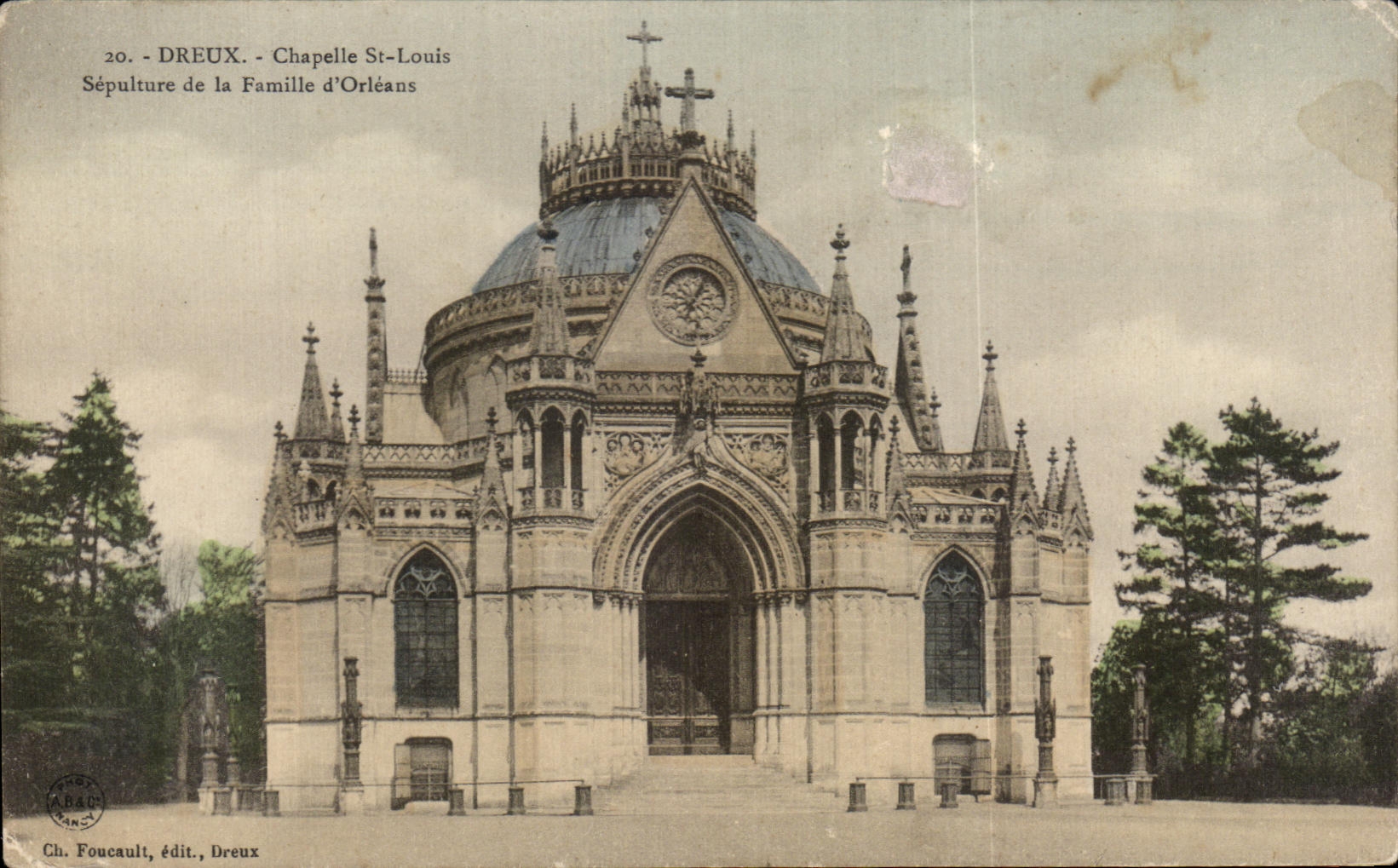 CAmara acorazada St Louis Sepultre de CPA Dreux de la familia Orleans