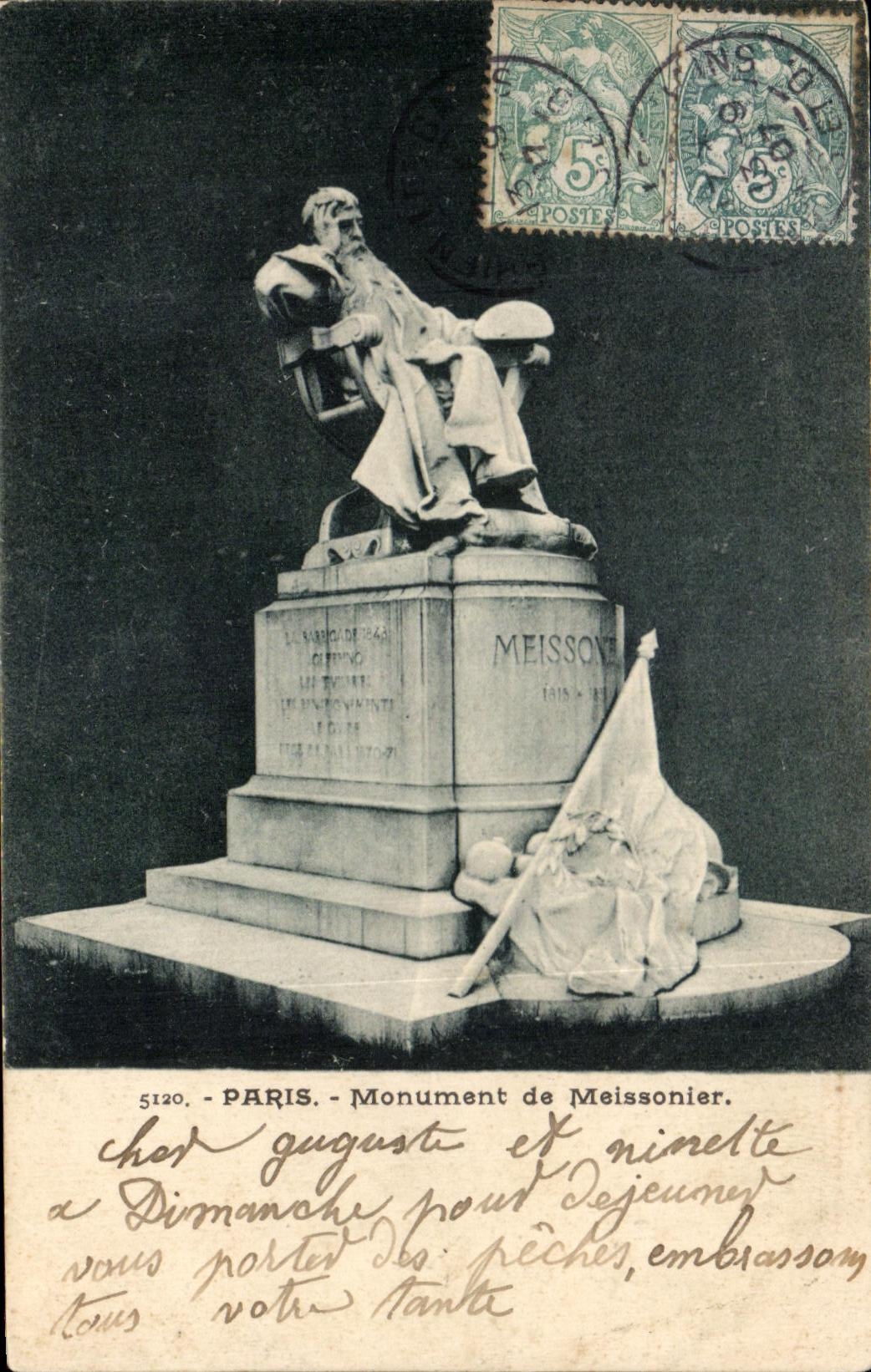 CPA Paris Monument de Meissonier