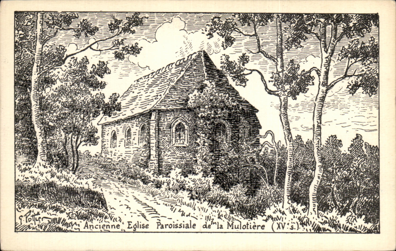 CPA Ancienne Eglise Paroissiale de la Mulotiere