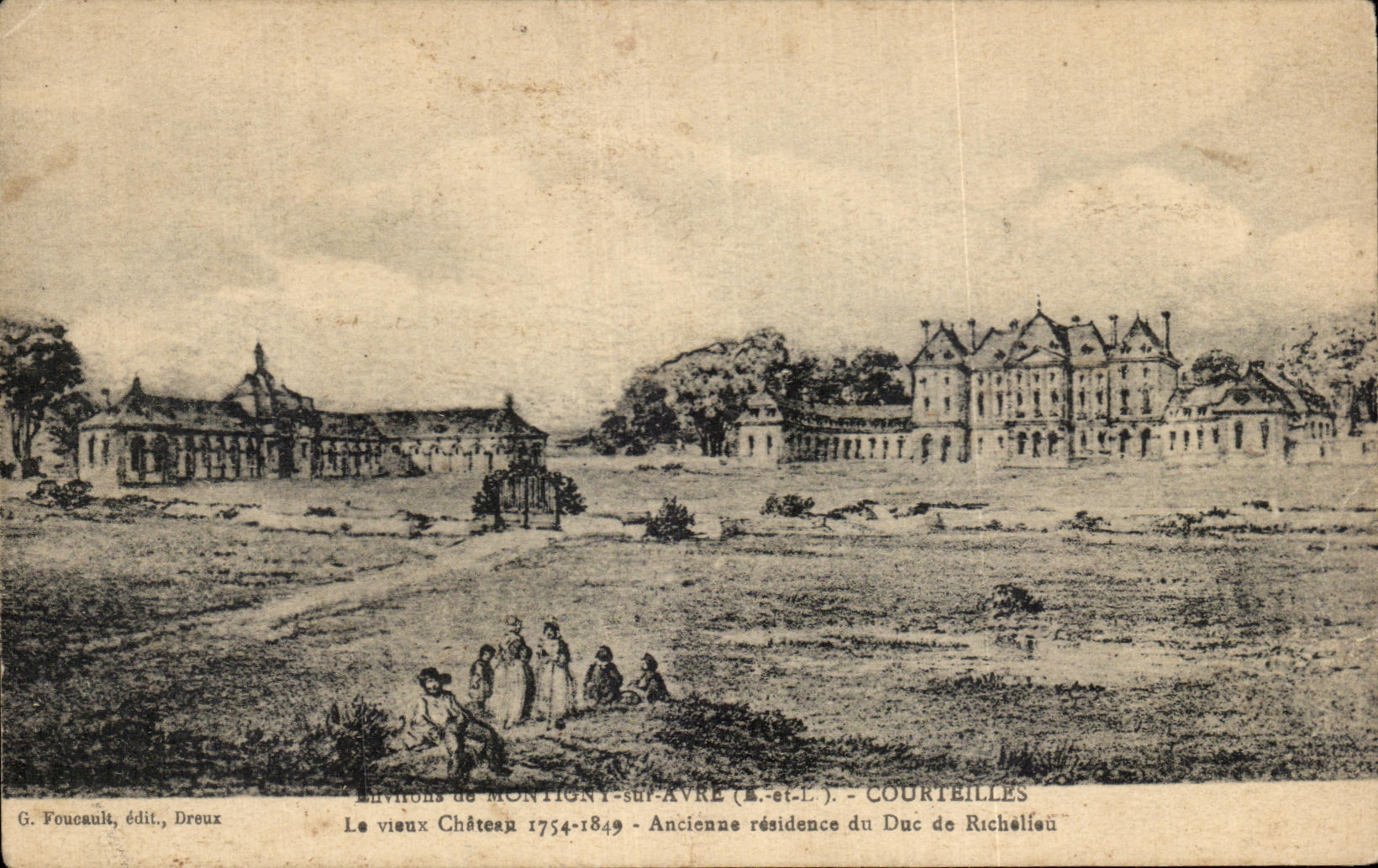 CPA Environs de Montigny sur Avre Courteilles 