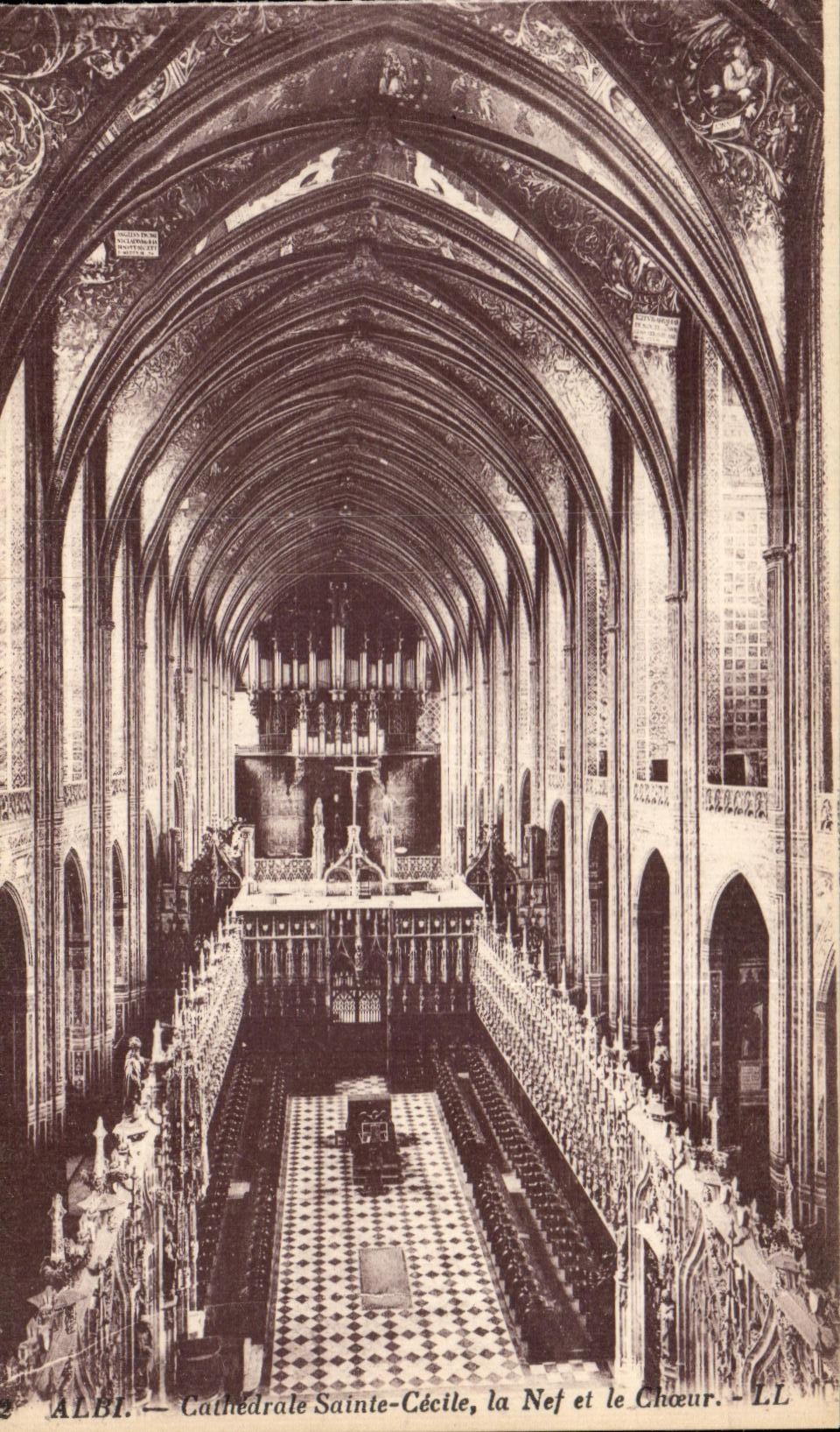 Catedral Sainte Cecile de CPA Albi el cubo y el estribillo