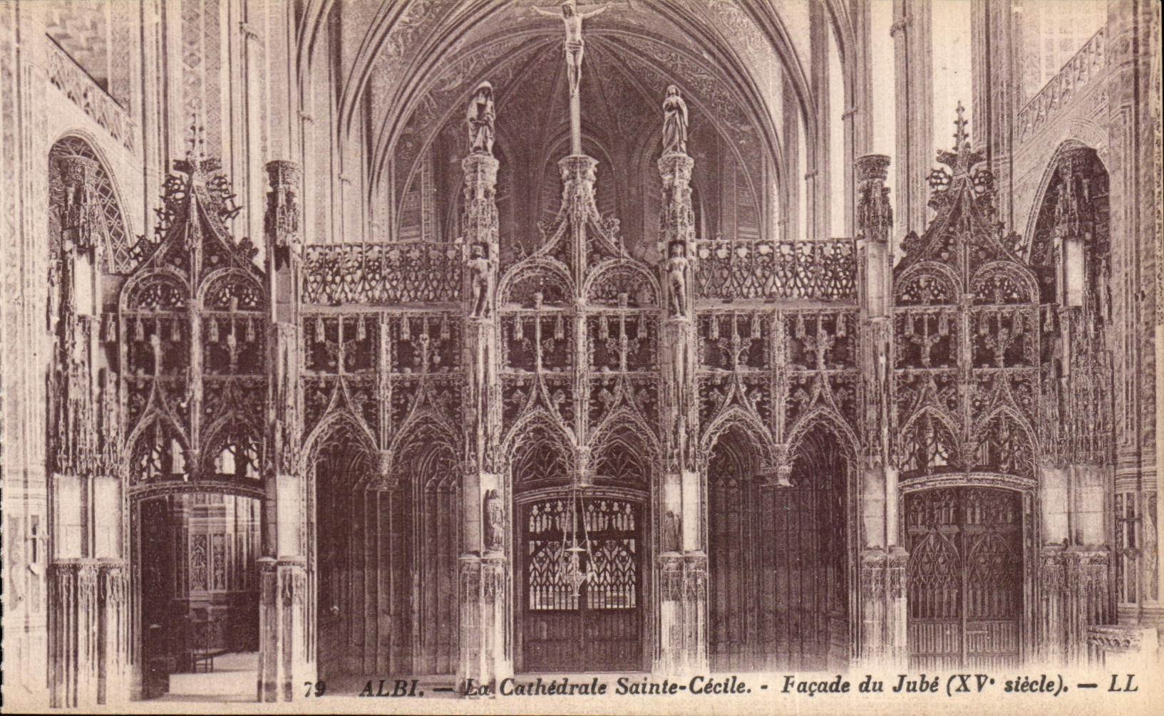 Fachada de Sainte Cecile de la catedral de CPA Albi de Jube