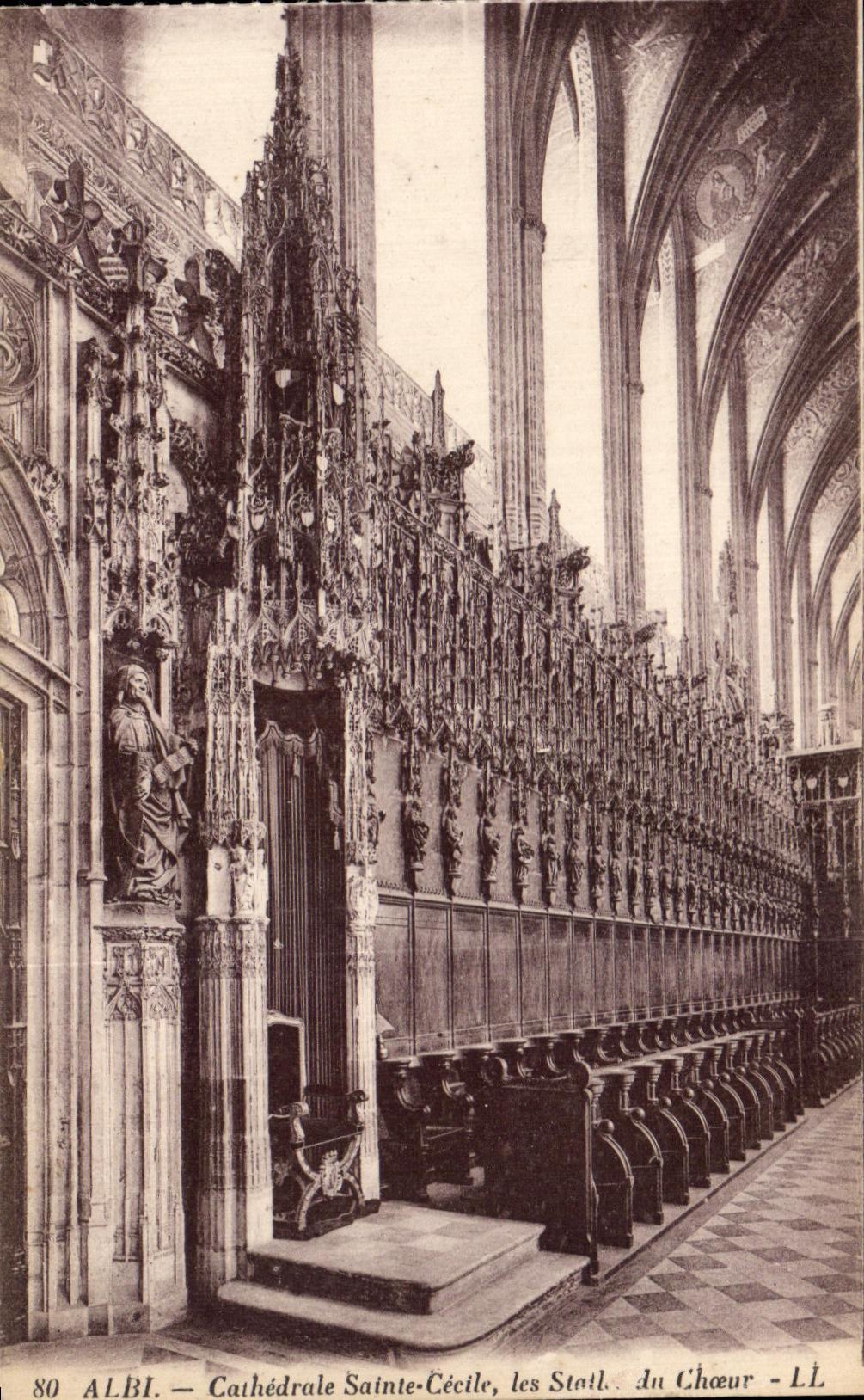 Paradas de Sainte Cecile de la catedral de CPA Albi del estribillo