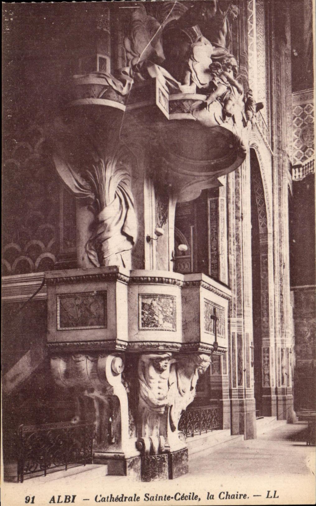 Catedral Sainte Cecile de CPA Albi el pulpito