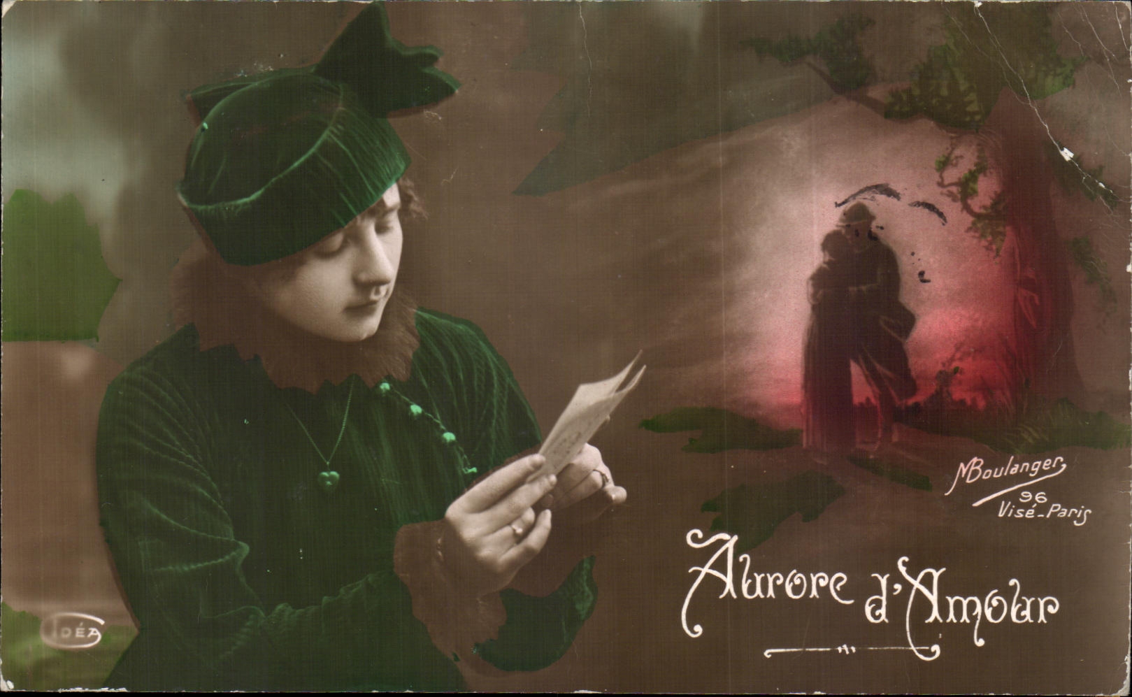 CPA Fantaisie Femme Aurore d Amour Militaria