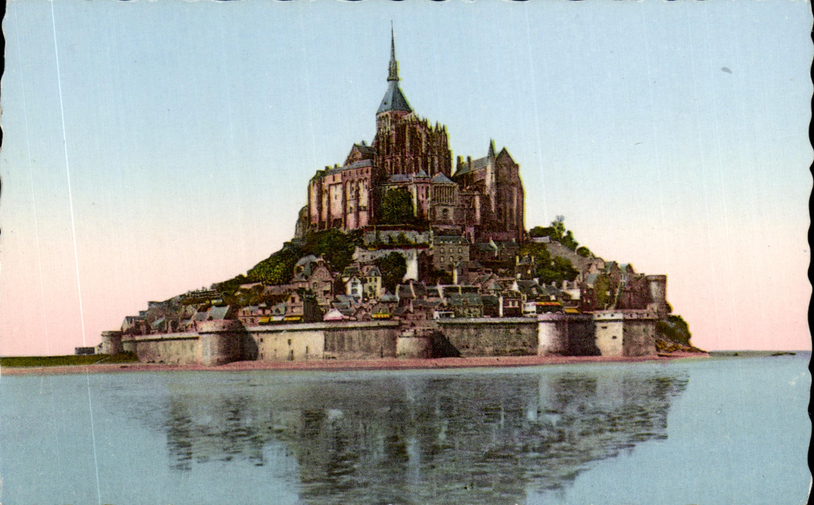 CPSM Mont St Michel Vue generale Cote Est