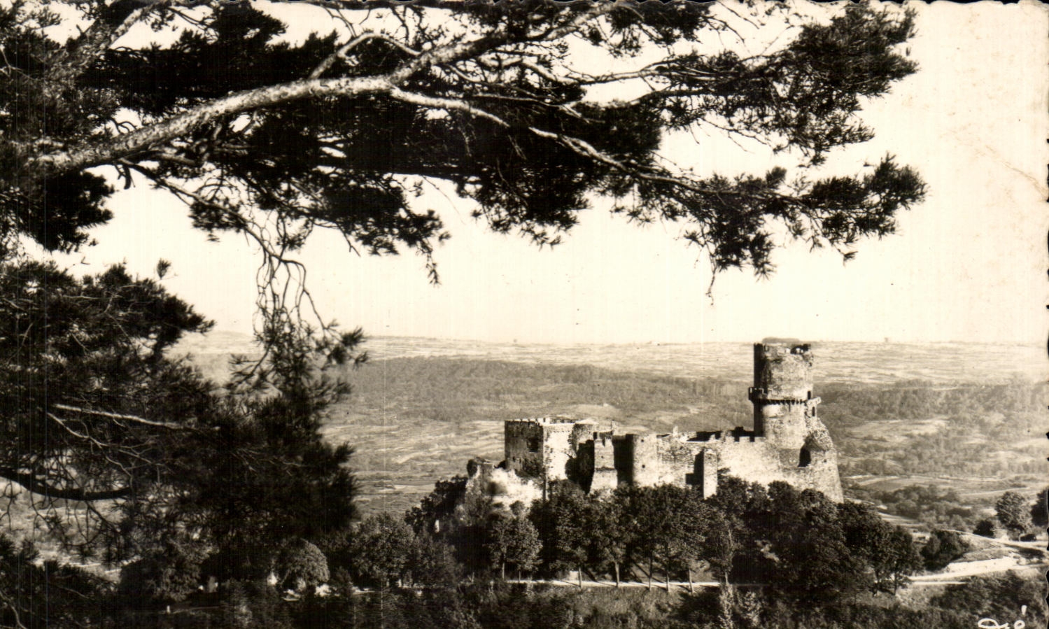 CPA Beautiful French Provinces Auvergne Castle of Tourncel seen in North