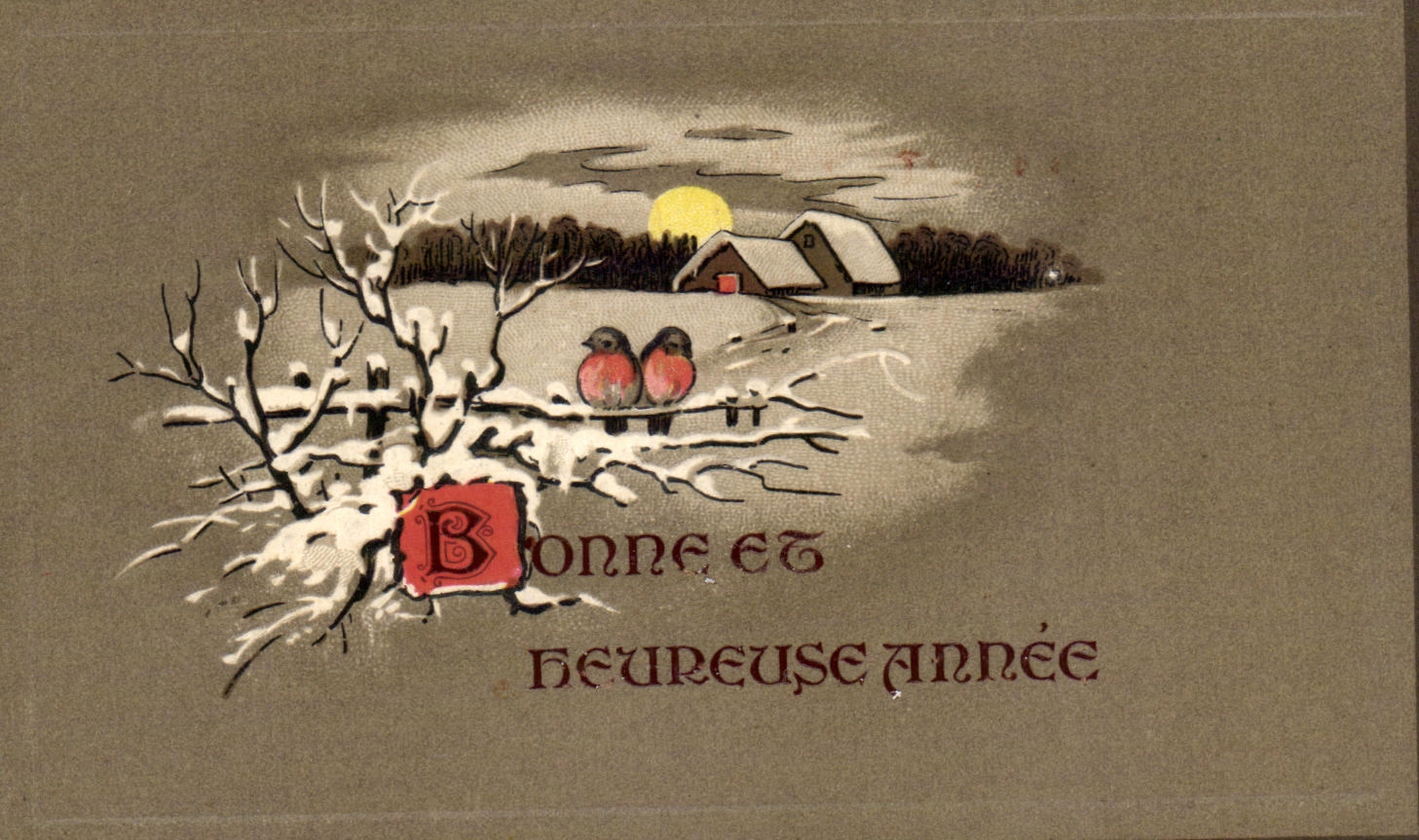 CPA Good Fantasy and Beureuse year Bird