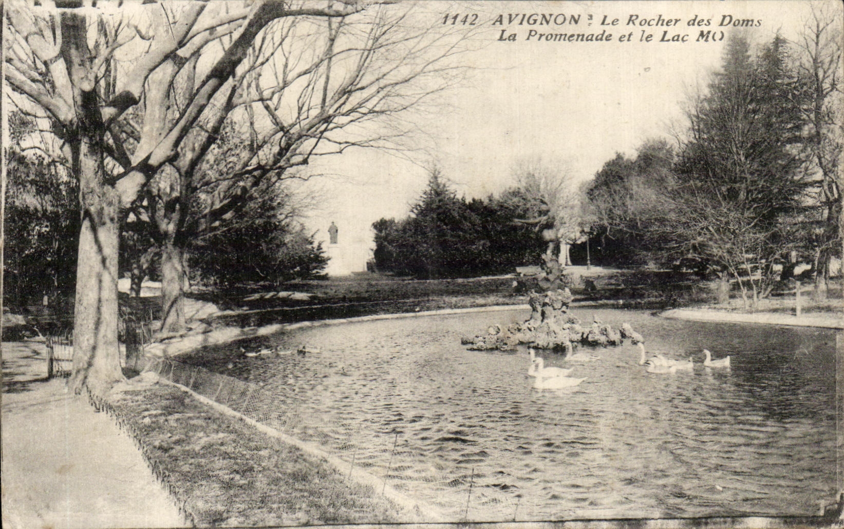 CPA Avignon la roca de los doms la caminata y el lago m