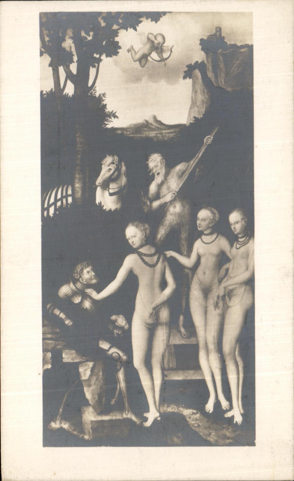 CPA Schlobmususeum Berlin Schule Lucas Cranachs Parisurteil