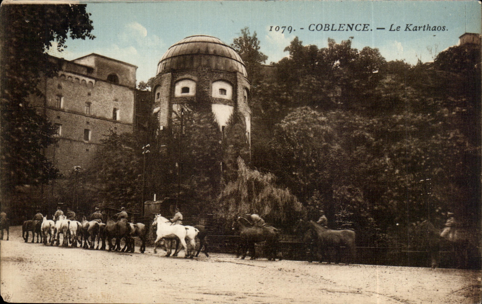 CPA Coblence Le Karthaos Cheval Horse Militaria 