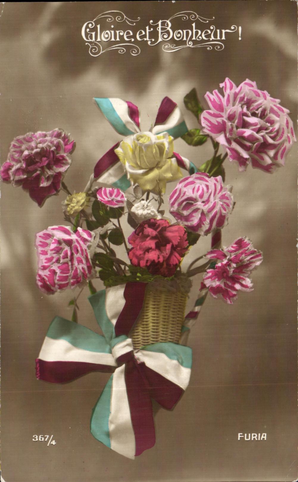 CPA Fantasy Flowers Glory and Happiness