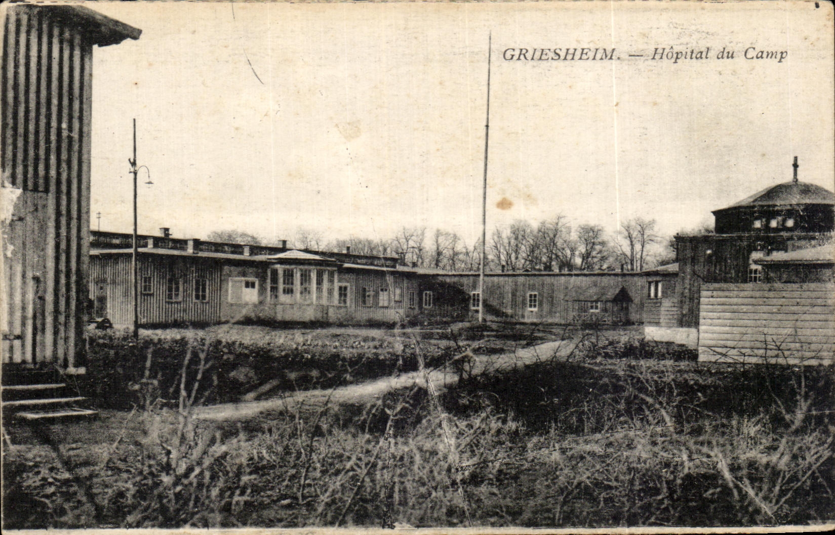 CPA Griesheim Hopital du Camp militaria 