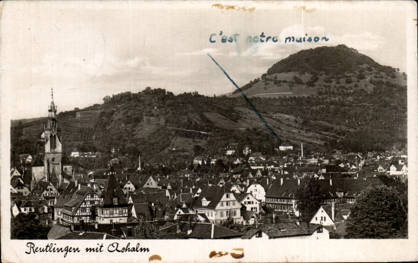 CPA Reutlingen mit Achalm
