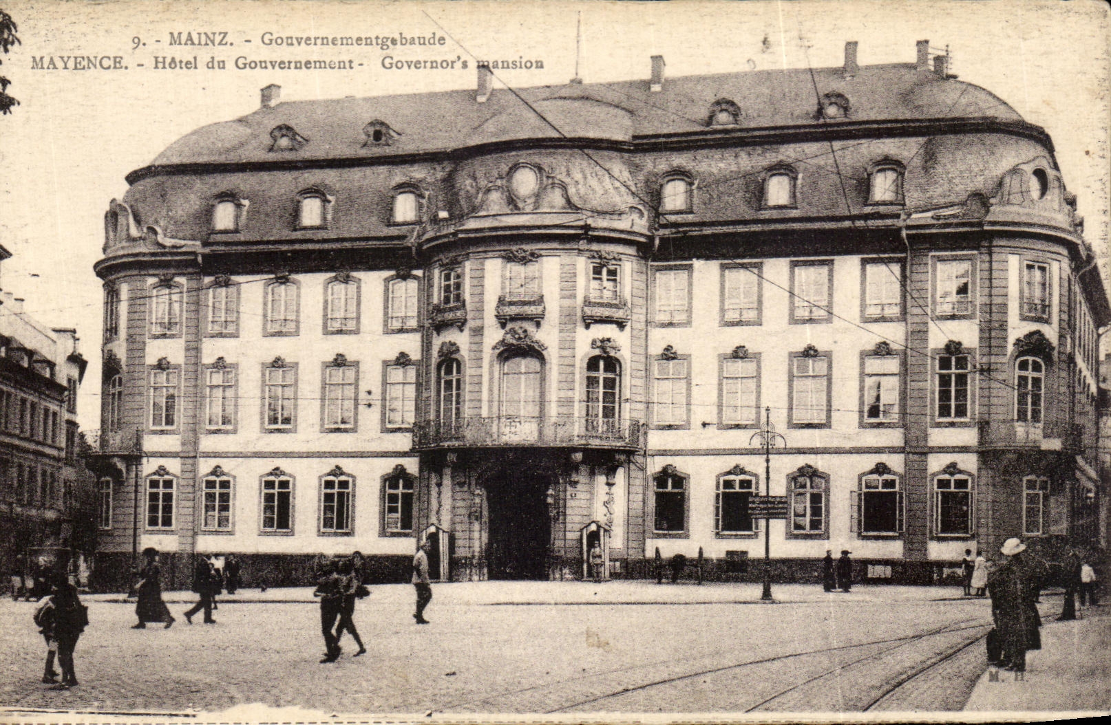 CPA Mainz Gonvernemtgabande Hotel du Governement