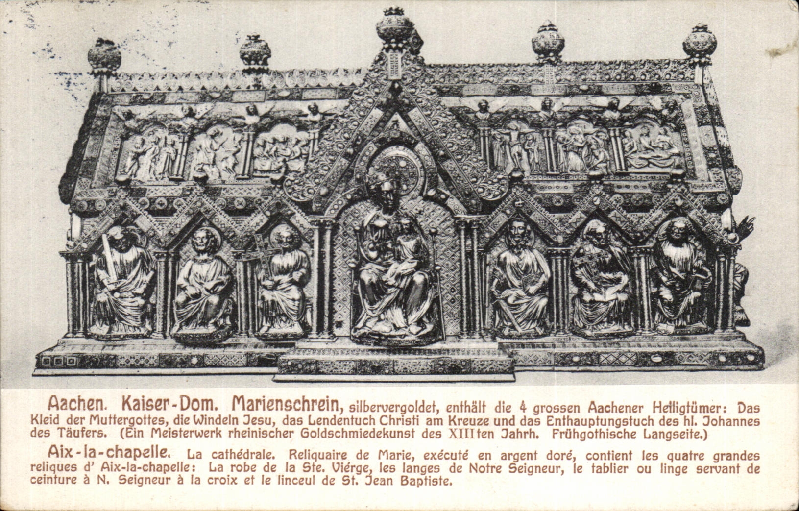 CPA Aachen Kaiser Dom Marienschein