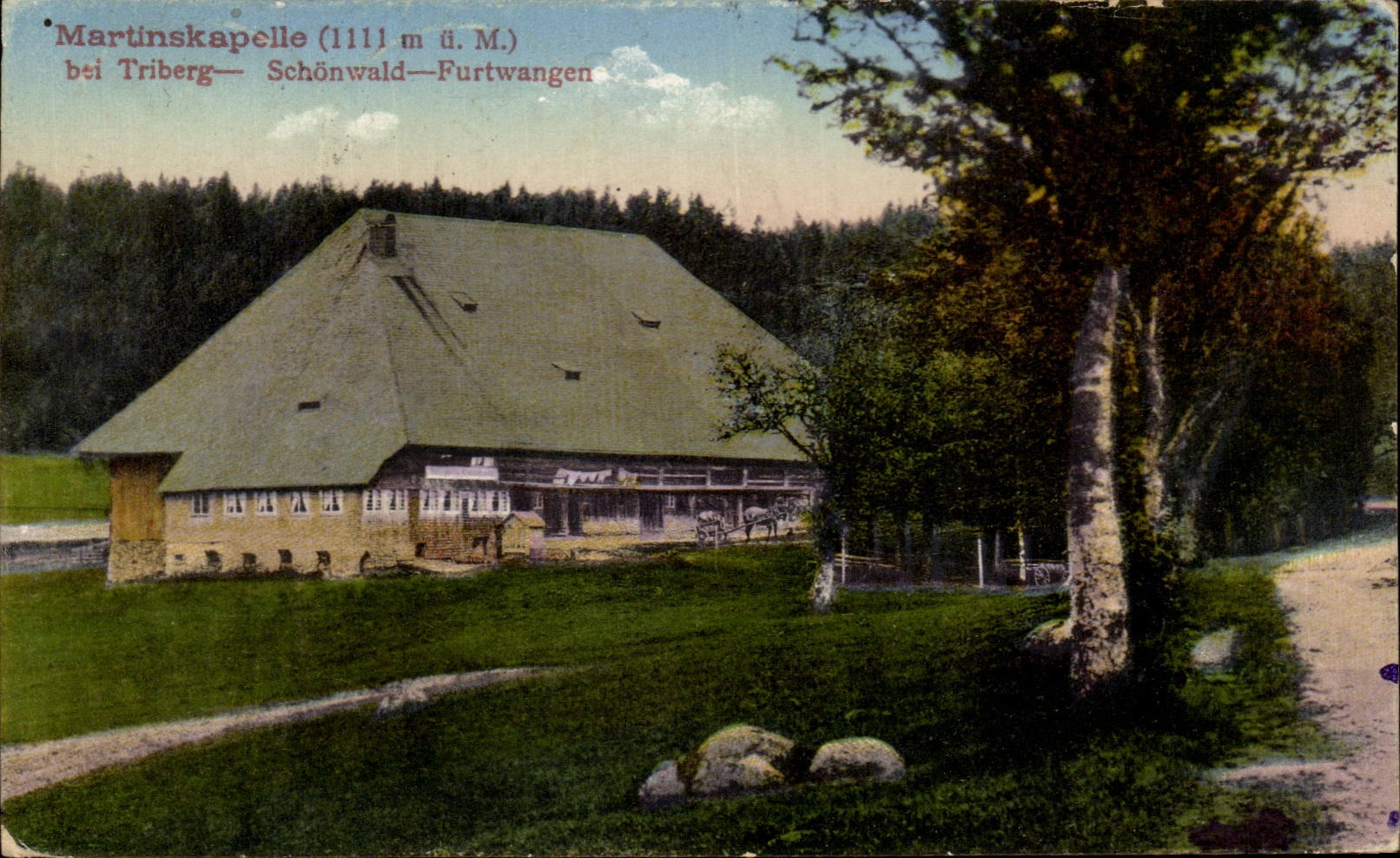 CPA Martinskapelle Triberg Schonwald Furtwangen