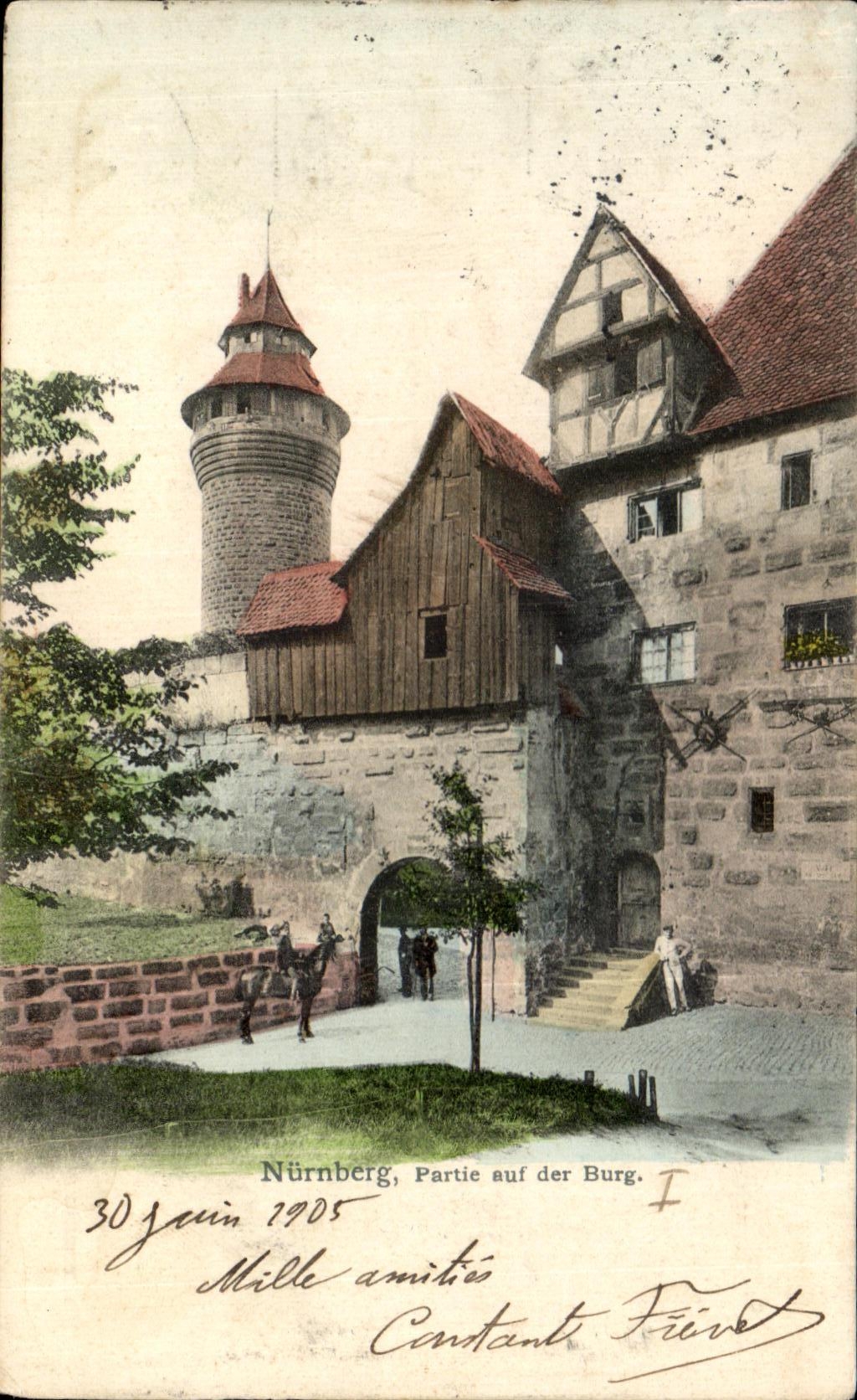CPA Nurnberg Partie auf der Burg