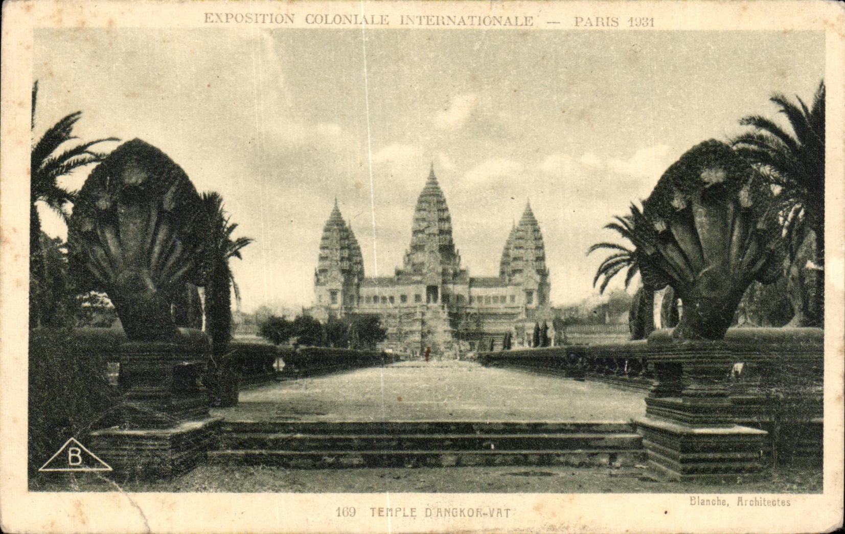 CPA Coloniale Internationale Paris 1931 Temple D'Angkor Vat