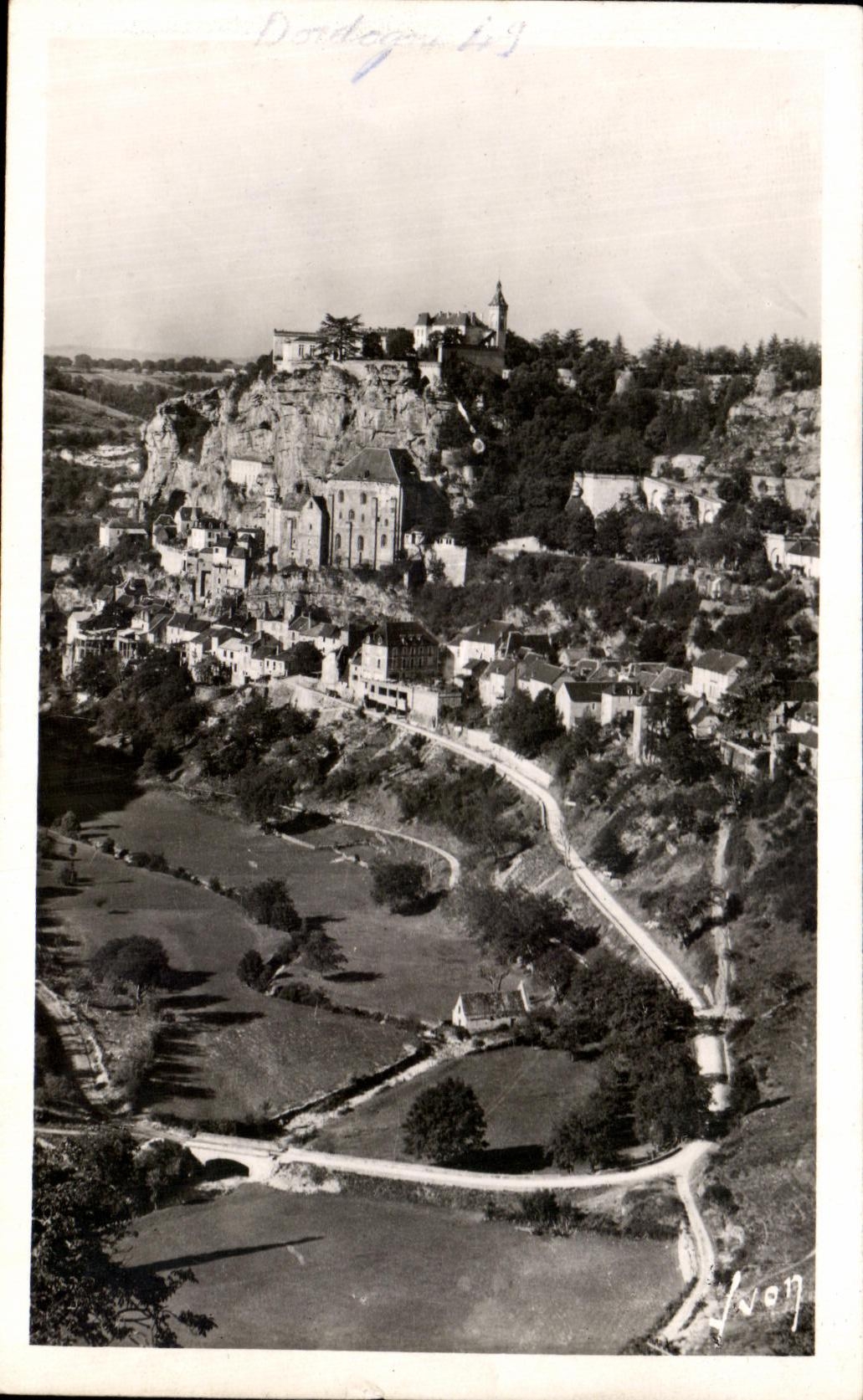 CPA Rocamadour Vue Prise De La Route De l'Hospitalet